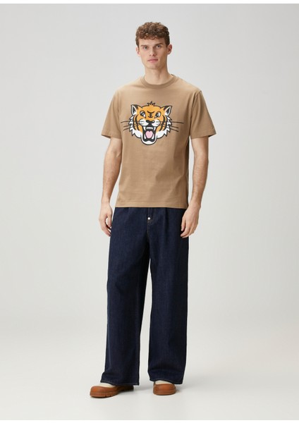 Happy Tiger Classic Taba T-Shirt fiyatları