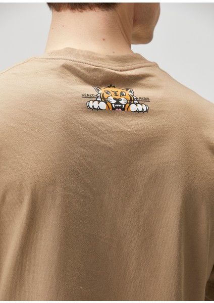 Happy Tiger Classic Taba T-Shirt