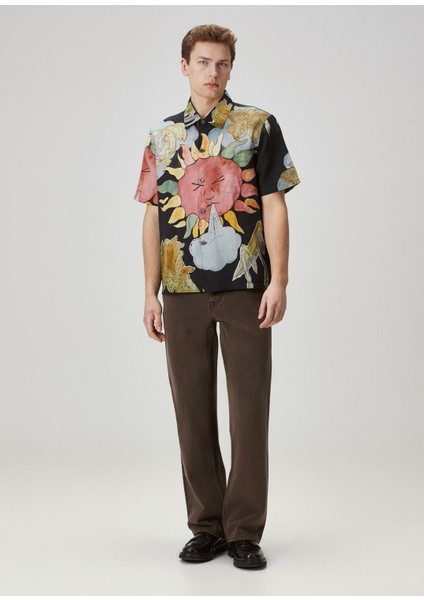 70's Cut Kahverengi Jean Pantolon