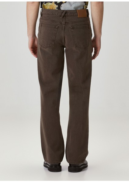 70's Cut Kahverengi Jean Pantolon modelleri