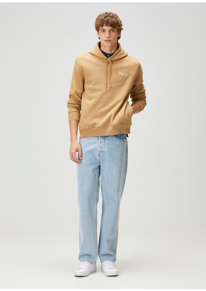 Camel Kapüşonlu Sweatshirt