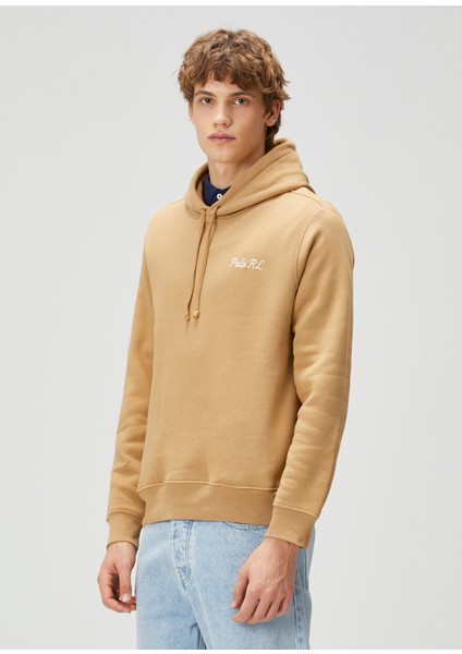 Camel Kapüşonlu Sweatshirt