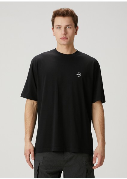 Siyah Logo Baskılı T-Shirt