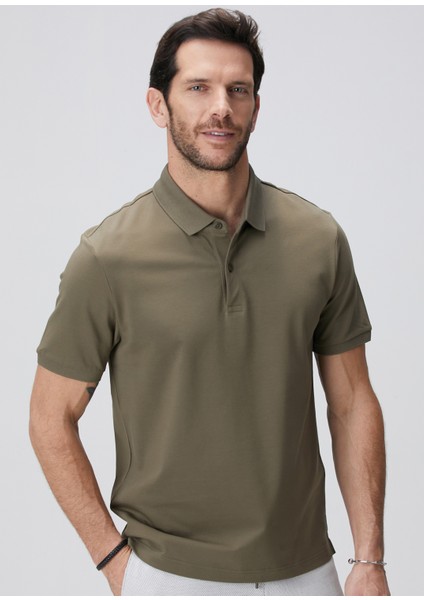 N-Tech Haki Polo Yaka T-Shirt
