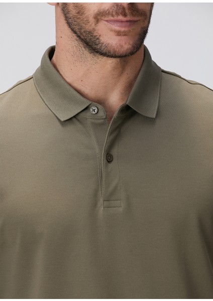 N-Tech Haki Polo Yaka T-Shirt