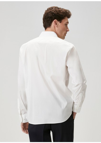 Slim Fit Beyaz Gömlek