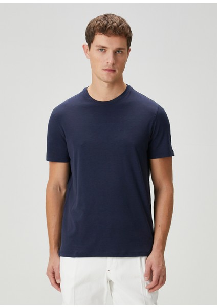 Lacivert Ipek T-Shirt