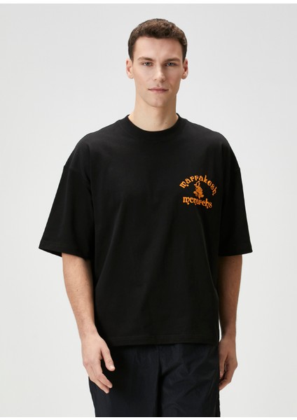 Siyah Baskılı T-Shirt