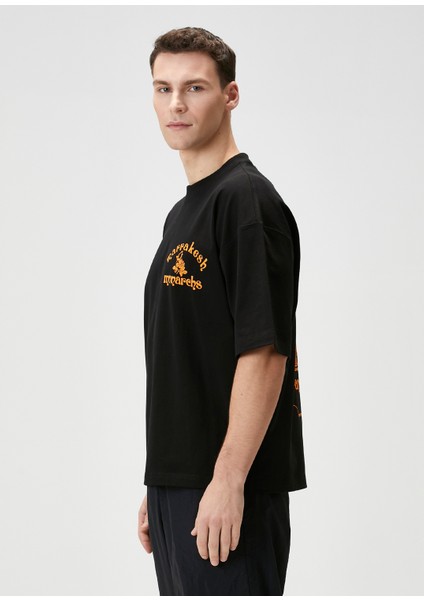 Siyah Baskılı T-Shirt modelleri
