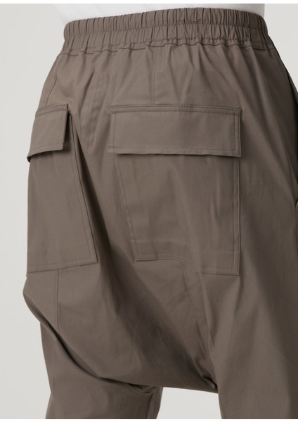 Bej Beli Kordonlu Pantolon
