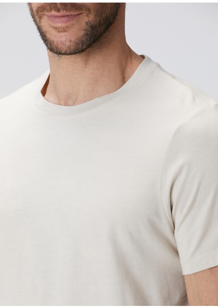 Bej Basic T-Shirt
