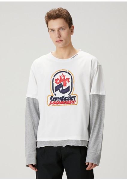 Invicta Beyaz Patch Detaylı Uzun Kollu T-Shirt modelleri