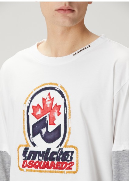 Invicta Beyaz Patch Detaylı Uzun Kollu T-Shirt indirimleri
