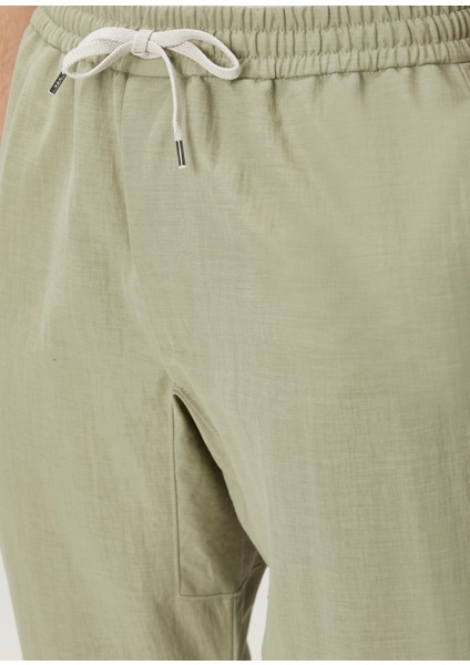 Açık Yeşil Beli Kordonlu Pantolon fırsatları