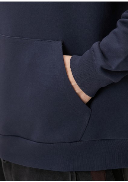 Lacivert Organik Pamuk Sweatshirt
