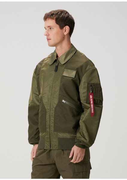 Haki Logo Detaylı Mont modelleri