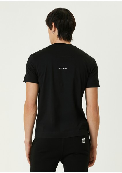 Slim Fit 4g Siyah Logo Nakışlı T-Shirt fırsatları