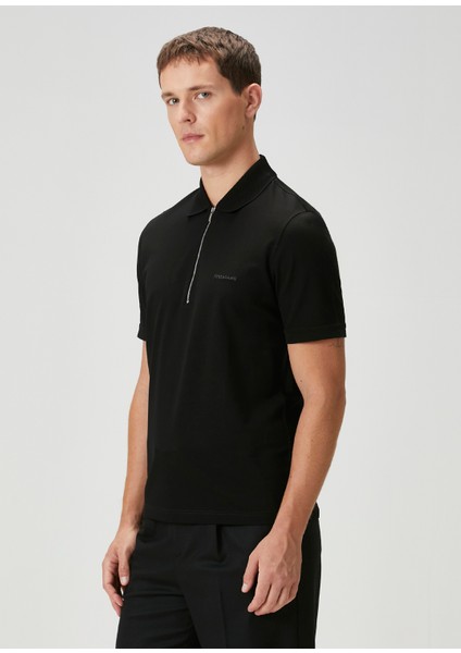 Siyah Polo Yaka Triko