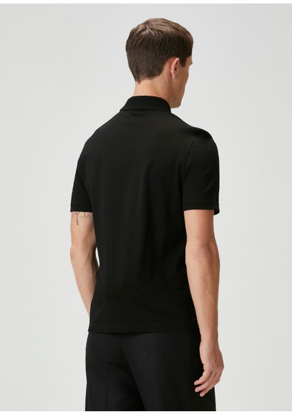 Siyah Polo Yaka Triko