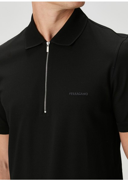 Siyah Polo Yaka Triko