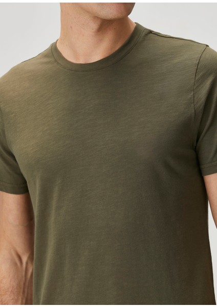 Haki Flamlı T-Shirt