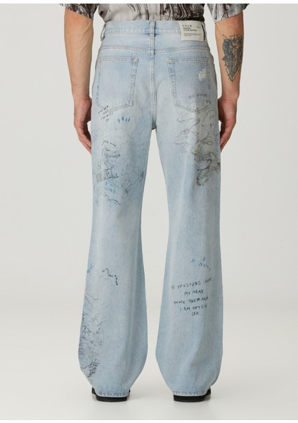 Conflict Mavi Bootcut Jean Pantolon