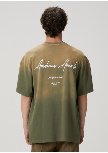 Awards Haki Logo Baskılı T-Shirt indirimleri