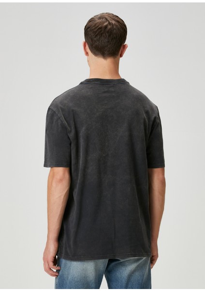 Antrasit Baskılı T-Shirt fırsatları
