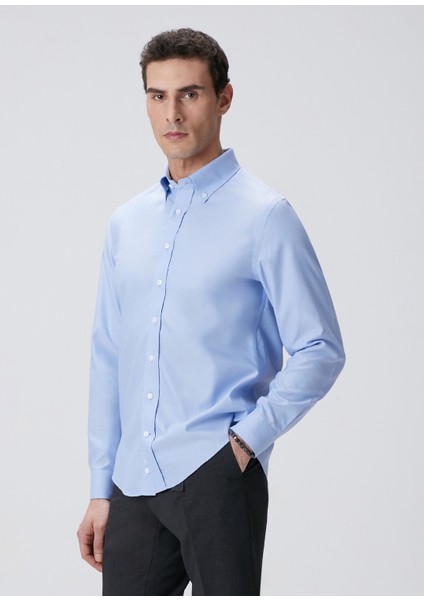 Mavi Non-Iron Oxford Gömlek fırsatları