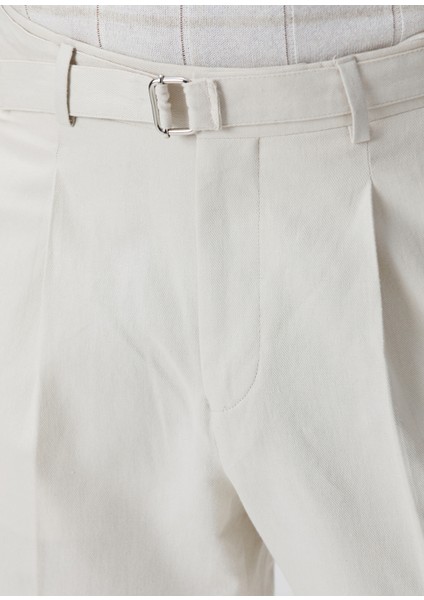 Taş Keten Karışımlı Pantolon