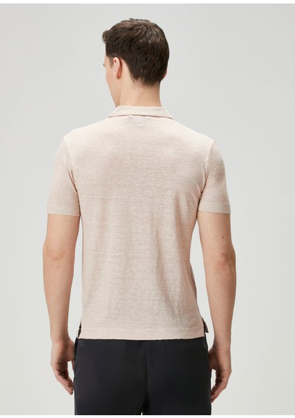 Pembe Polo Keten T-Shirt fırsatları