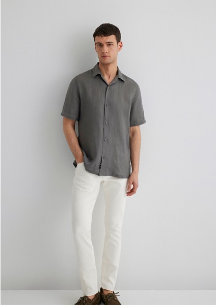 Antrasit Keten Gömlek 0211474-70096 modelleri