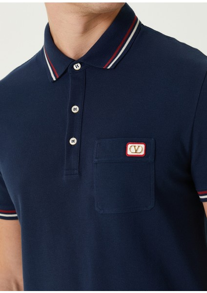 Lacivert Polo Yaka Logo Detaylı T-Shirt indirimleri