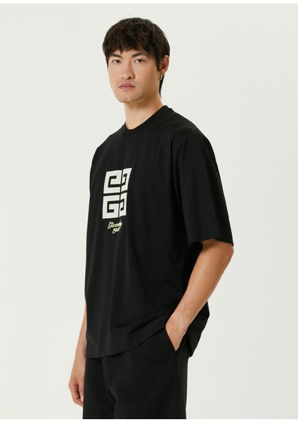 4g Siyah Logo Nakışlı T-Shirt modelleri