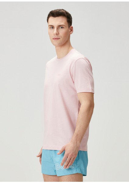Pembe Logo Detaylı T-Shirt modelleri