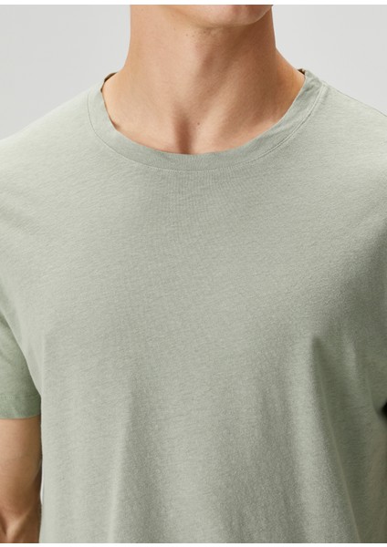 Açık Yeşil Basic T-Shirt indirimleri