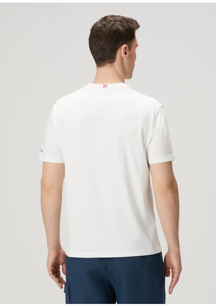 Portofino Beyaz Nakışlı T-Shirt fırsatları