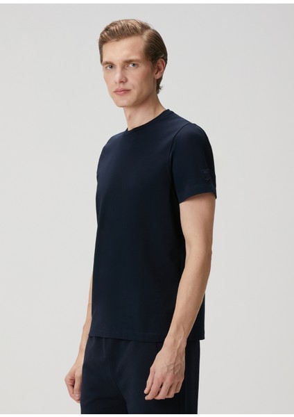 Lacivert Basic T-Shirt