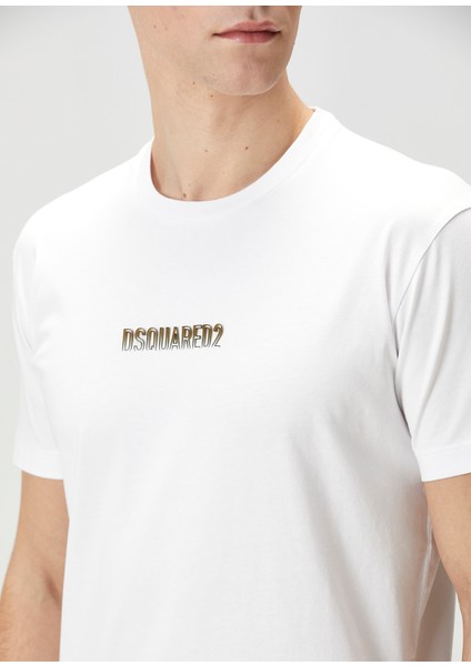 Beyaz Logo Detaylı T-Shirt indirimleri