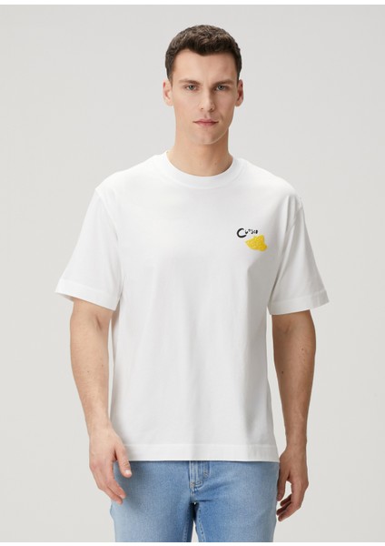 Beyaz Organik Pamuk T-Shirt