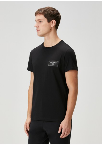 Siyah Logo Detaylı T-Shirt modelleri