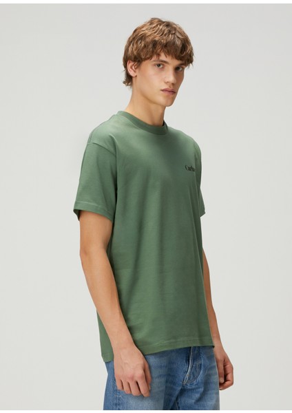 Koyu Yeşil Organik Pamuk T-Shirt modelleri