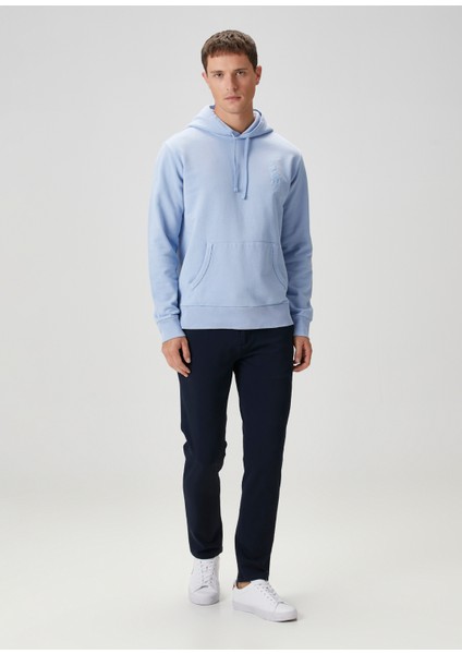 Açık Mavi Logo Nakışlı Sweatshirt fiyatları