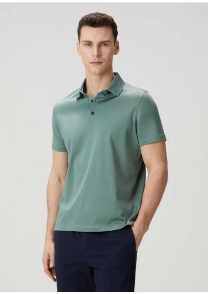 Açık Yeşil Polo Yaka T-Shirt