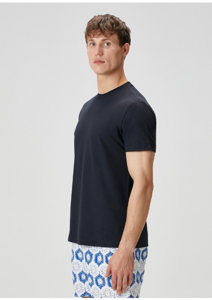 Regular Fit Lacivert Cool Touch T-Shirt