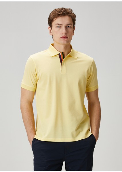 Sarı Polo Yaka T-Shirt