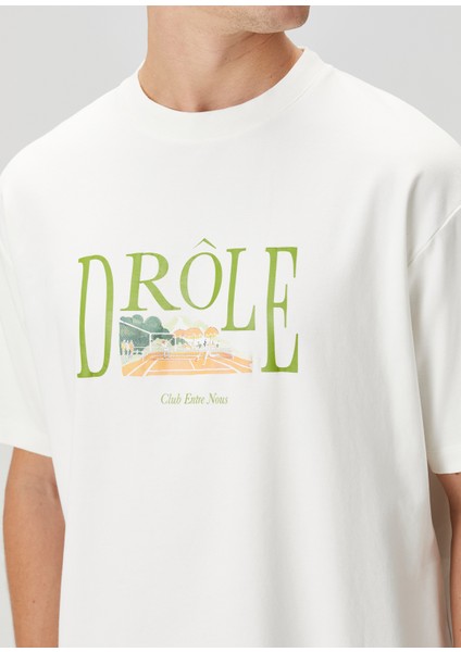 Tennis Court Kırık Beyaz T-Shirt indirimleri