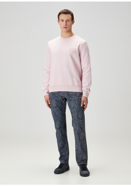 Pembe Logo Nakışlı Sweatshirt fiyatları