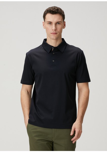 Lacivert Polo Yaka T-Shirt