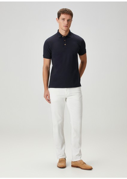 Lacivert Keten Polo T-Shirt fiyatları